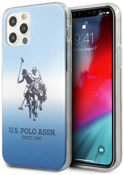 Maska US Polo USHCP12MPCDGBL iPhone 12/12 Pro 6,1" blue Gradient Collection (USHCP12MPCDGB)