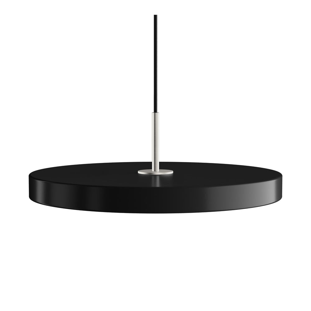 Crna LED viseća svjetiljka s mogućnosti zatamnjivanja s metalnim sjenilom ø 43 cm Asteria Plus Medium – UMAGE