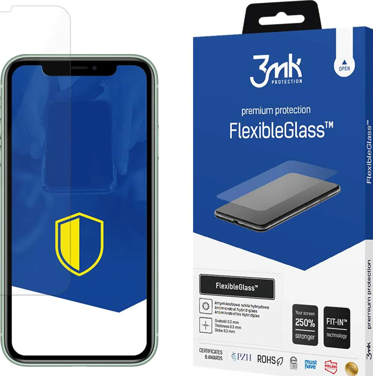 Zaštitno staklo 3MK FlexibleGlass iPhone 11 6,1" Hybrid Glass (5903108132992)
