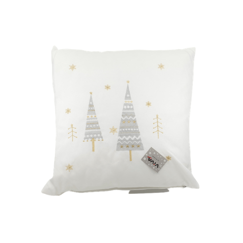 Ukrasni jastuk "Bijeli božićni bor" 45x45 cm