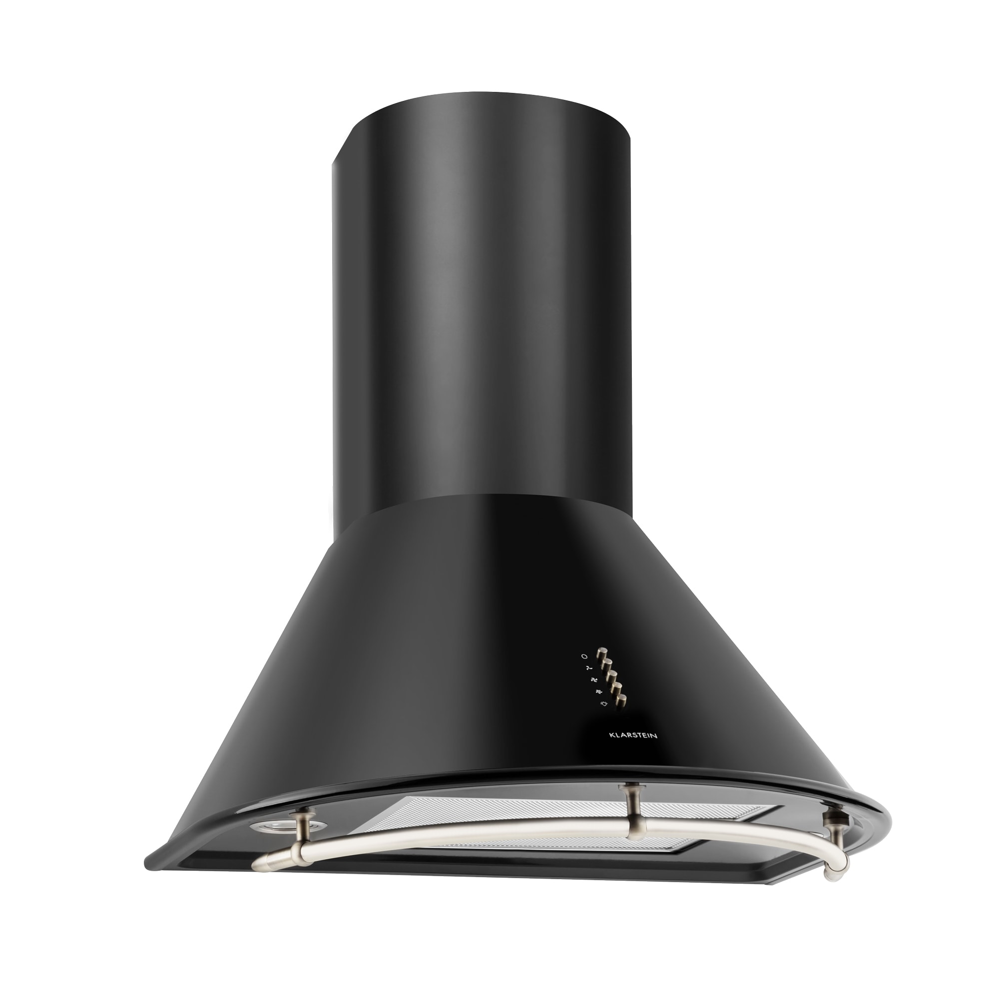 Klarstein Noir Retro Kuhinjska Napa 60cm Nehrđajući Čelika Crna