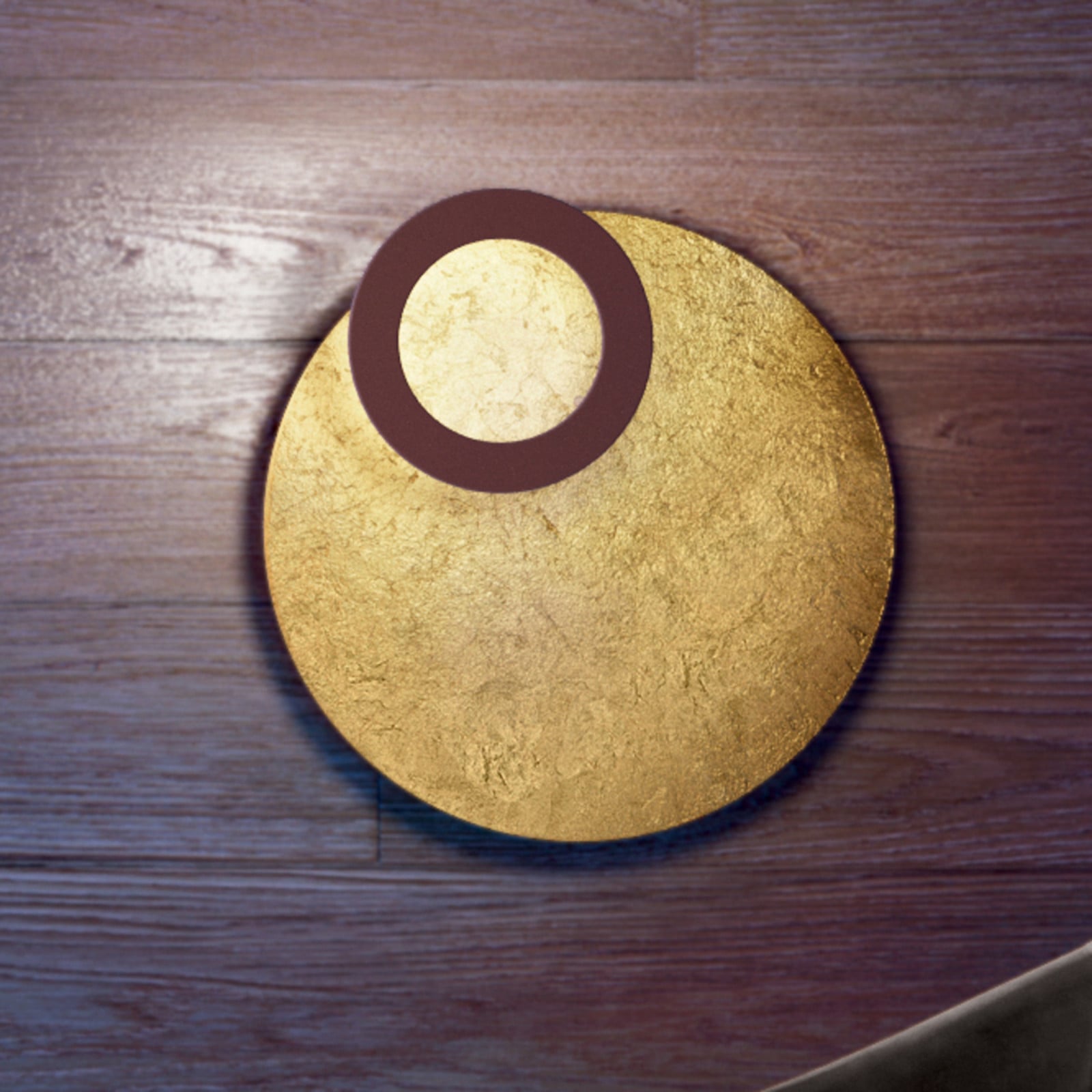 ICONE Vera zidna svjetiljka 927 Triac Ø66cm zlato/hrđa