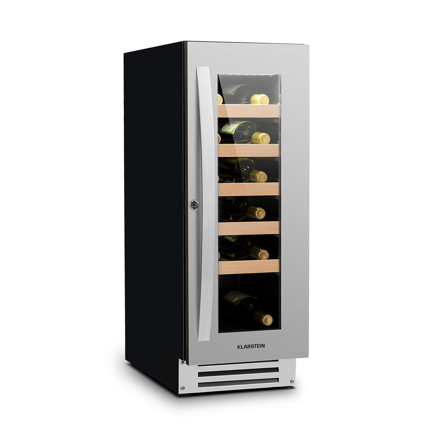 Klarstein Vinovilla Smart, vinoteka, hladnjak, 50 l / 20 boca, staklena vrata, nehrđajući čelik