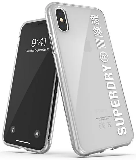 Maska SuperDry Snap iPhone X/Xs Clear Case White (41576)