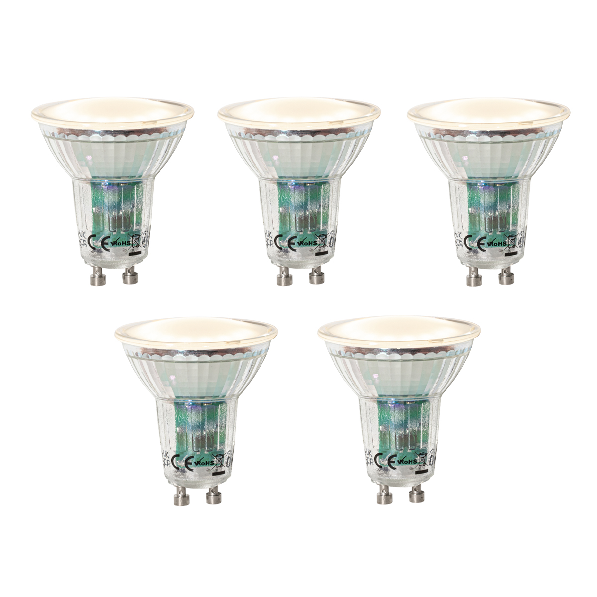 Set od 5 GU10 LED žarulja Senzor sumraka 3W 200 lm 2700K