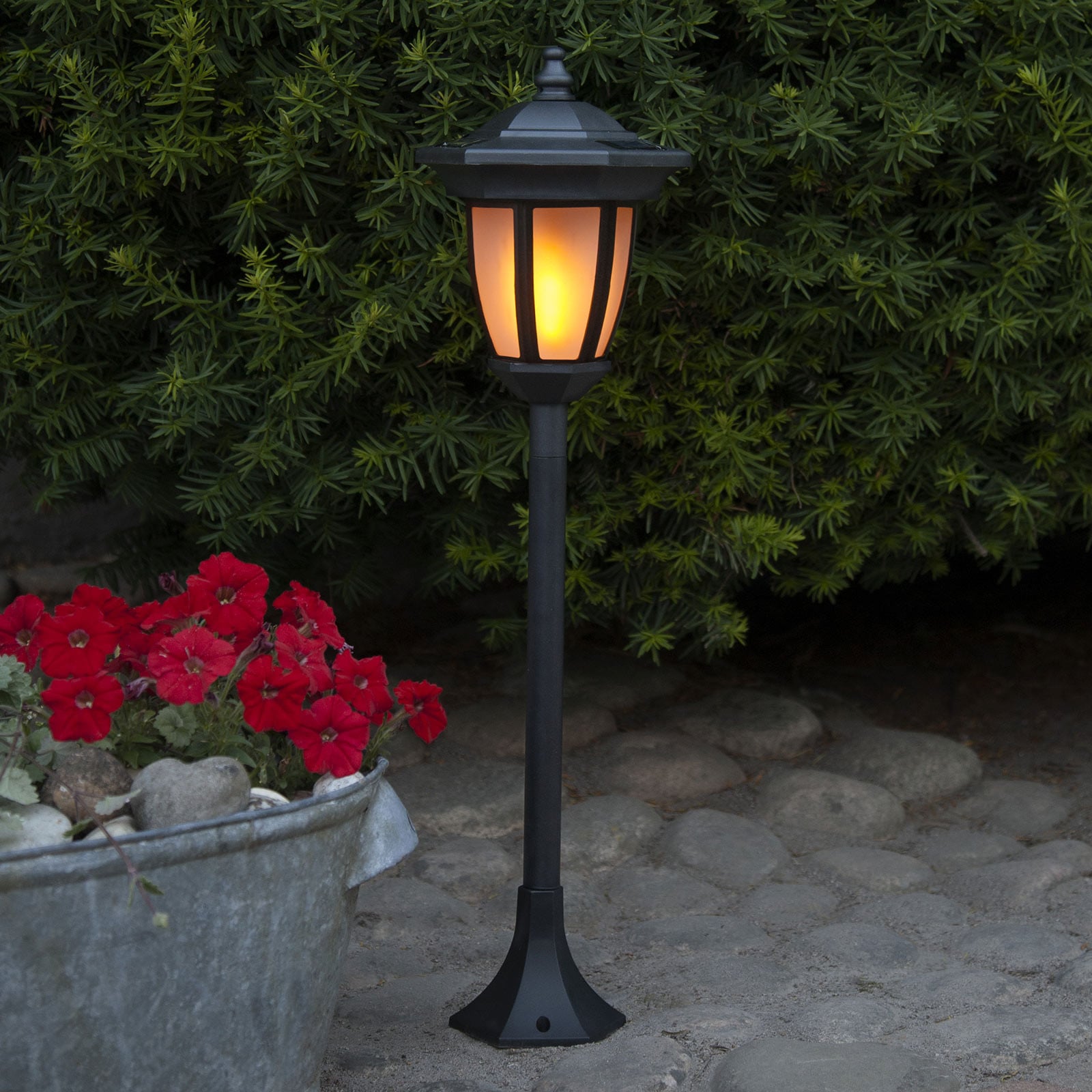 Flame LED solarno svjetlo, 4 u 1, crno