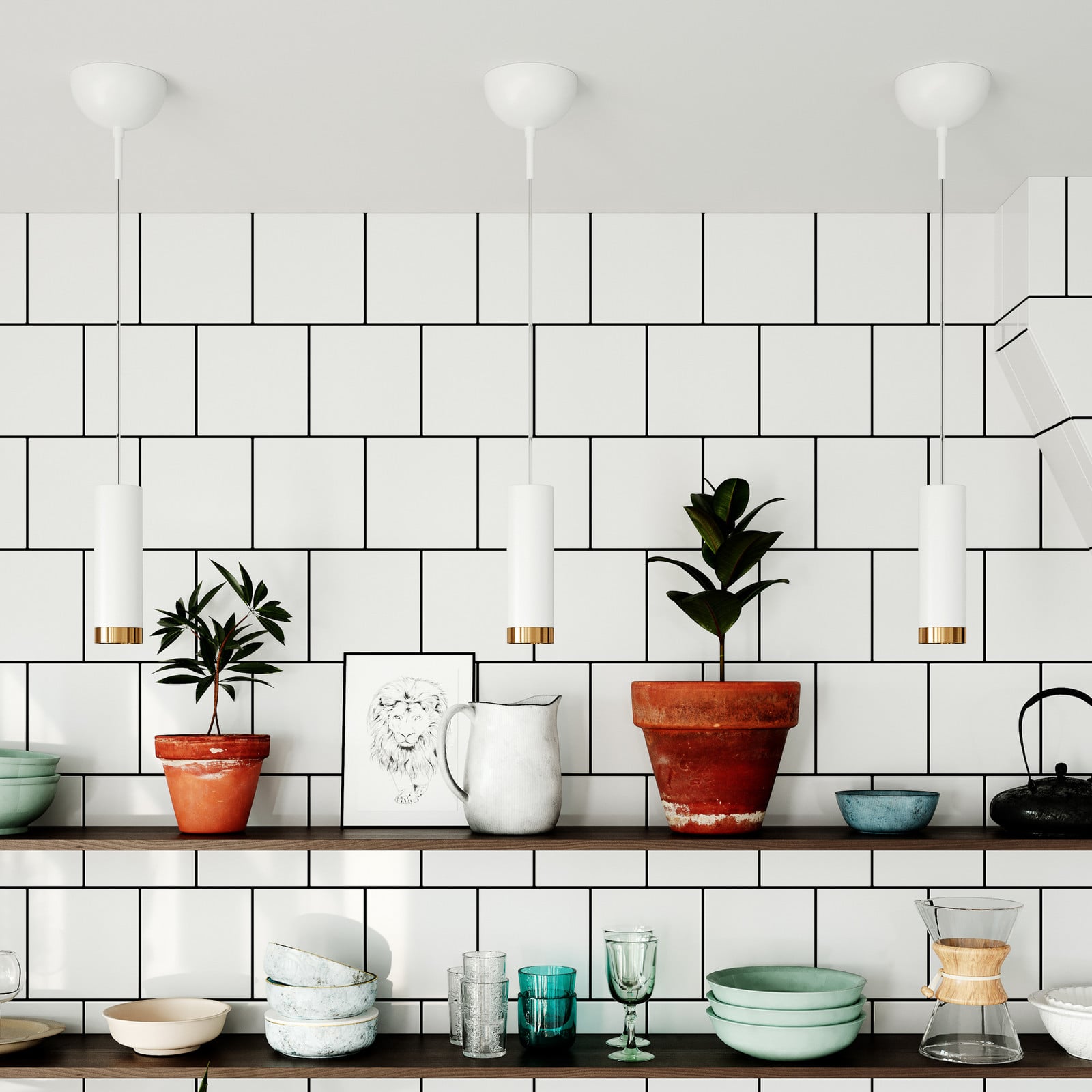 Od Rydéns Puls viseća svjetiljka 1 žarulja. bijela mat