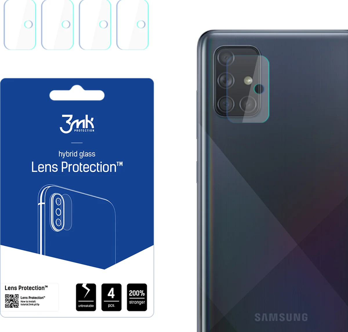 Zaštitno staklo 3MK Samsung Galaxy A71 - 3mk Lens Protection (5903108229548)