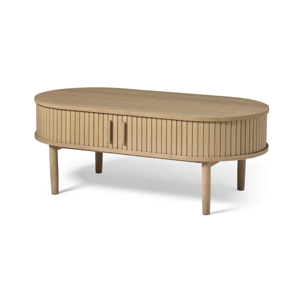 Stolić za kavu u dekoru hrasta u prirodnoj boji 60x120 cm Meta – Unique Furniture