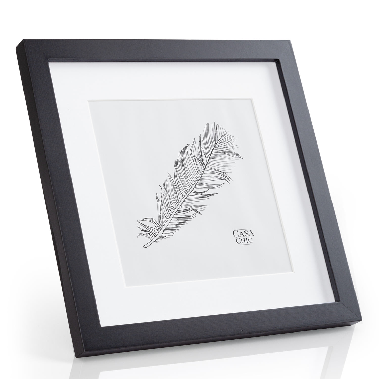 Casa Chic Top, okvir za slike, kvadrat, fotografije 24,4 x 24,4 cm, nosač, pravo drvo