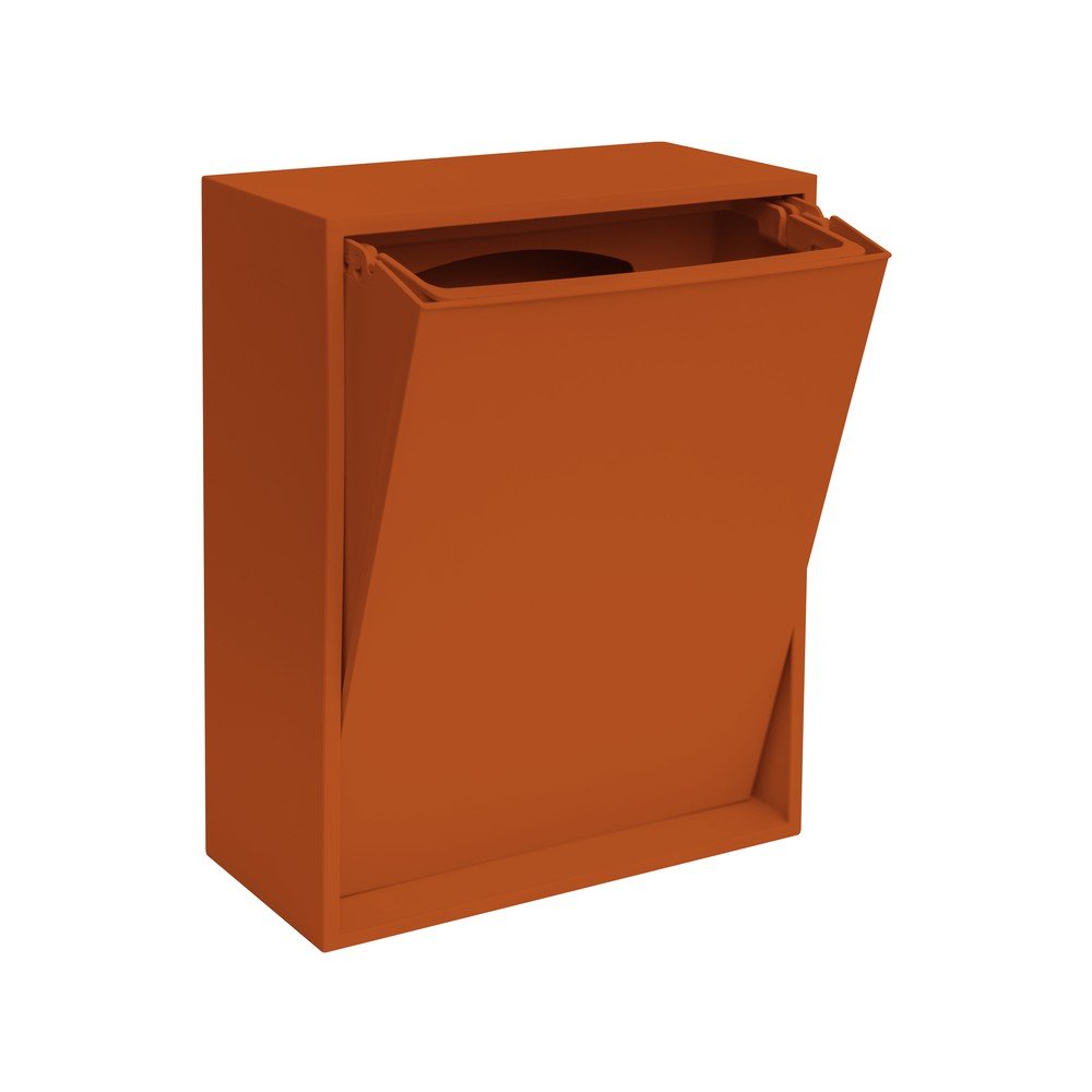 Kanta za smeće za odvojeni otpad/zidna od reciklirane plastike boja terakote Recycling Box – ReCollector