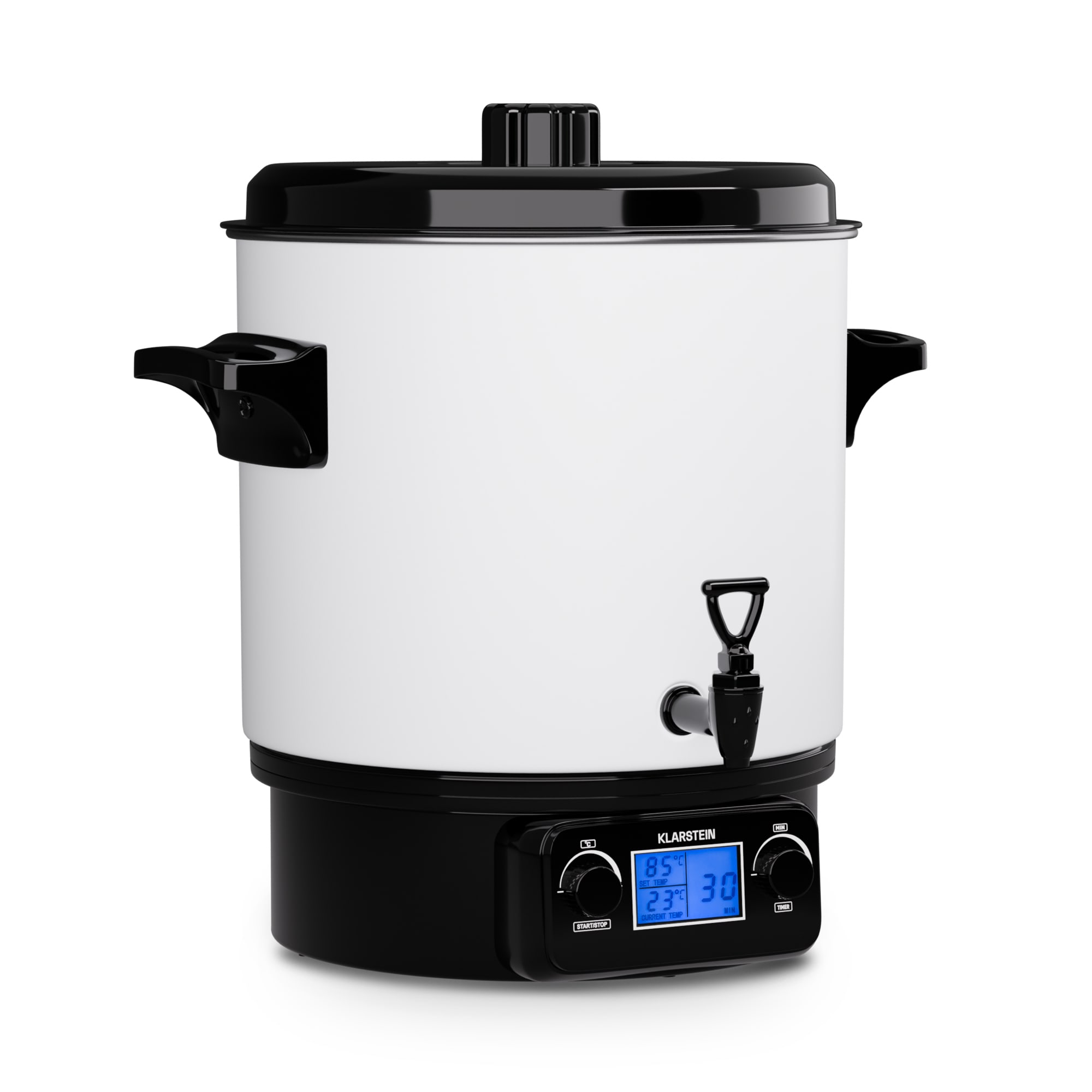 Klarstein Biggie Digital, električni lonac za zakuhavanje, 27 litara, 1800 W, nehrđajući čelik