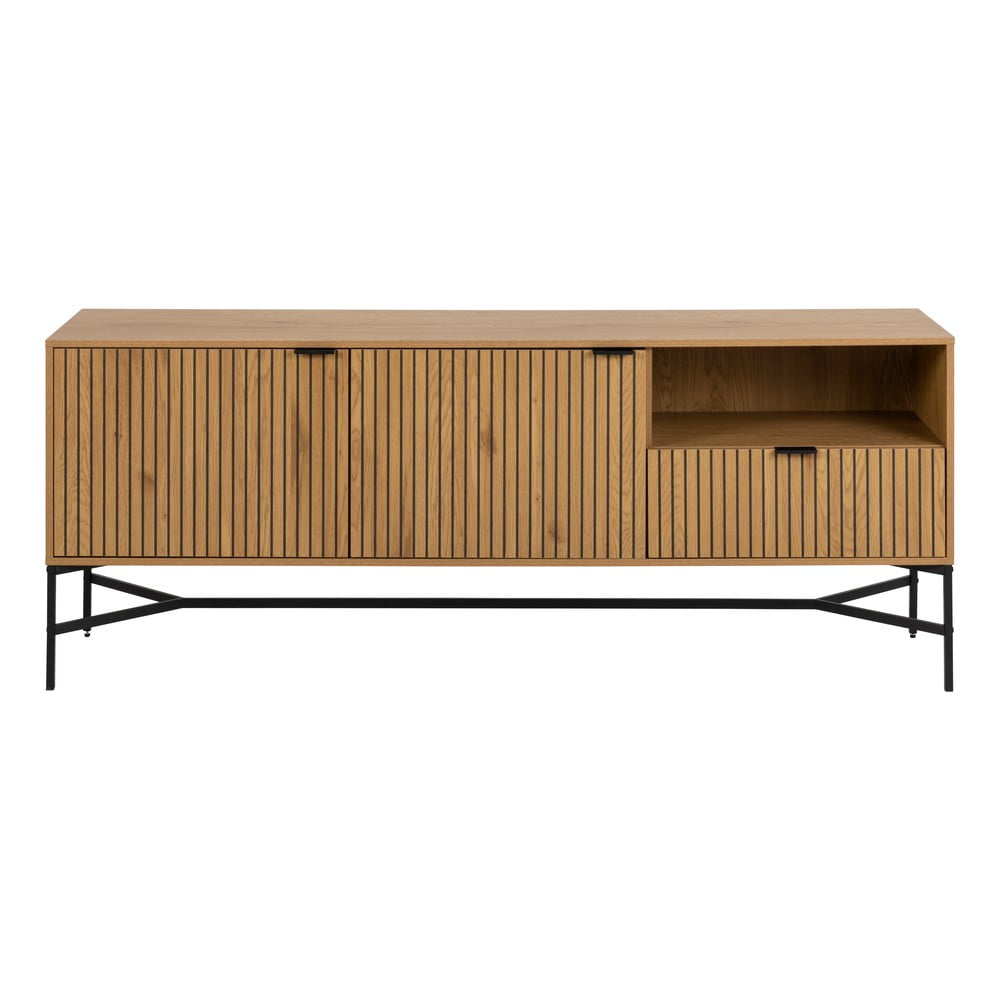 Niska komoda u dekoru hrasta u prirodnoj boji 180x70 cm Jaipur – Actona