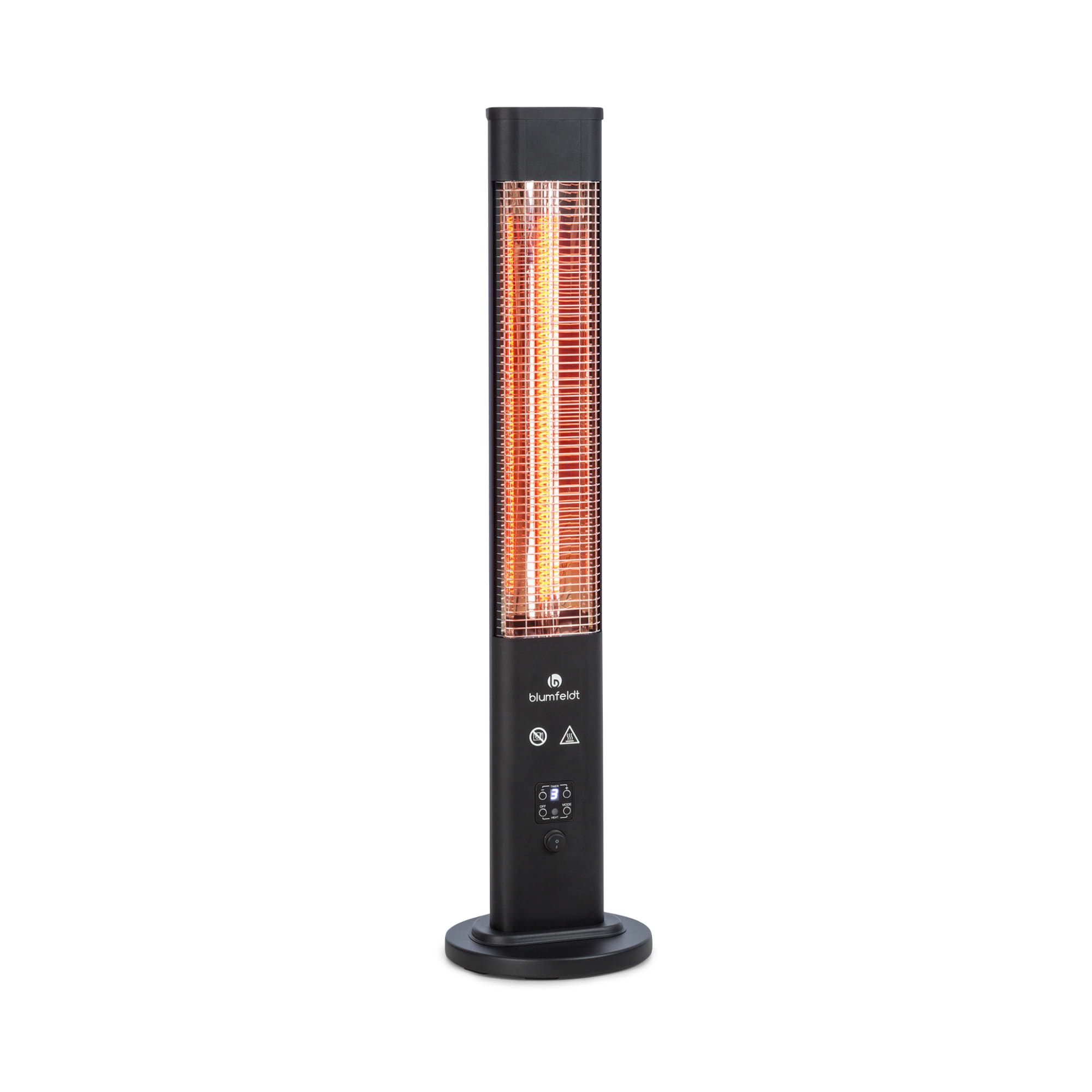 Blumfeldt Heat Guru Plus, vanjski radijator, 1200 W, 3 stupnja topline, daljinski upravljač