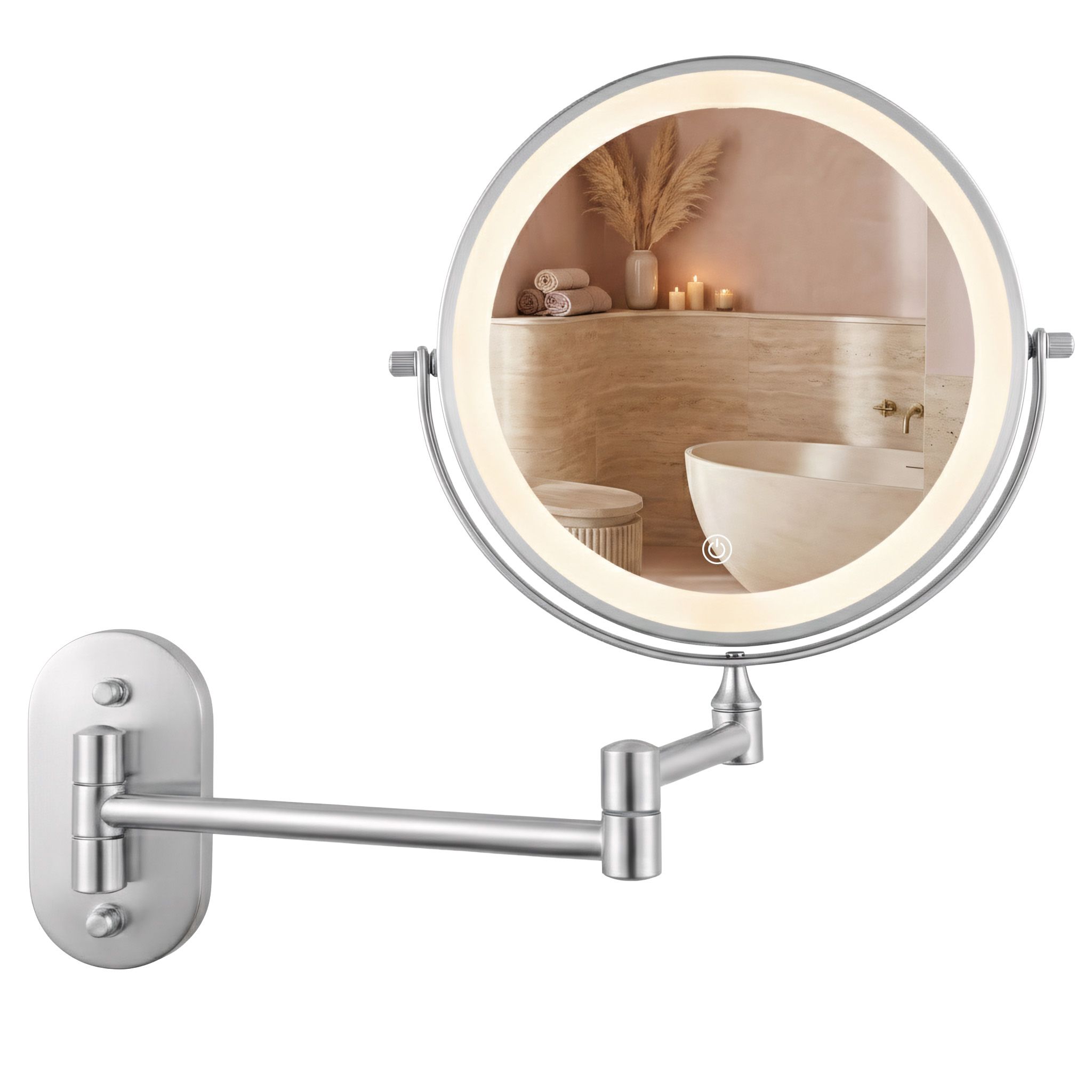 Ogledalo LED Glow Chrome
