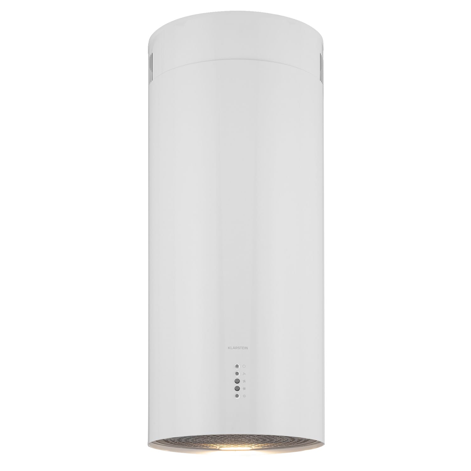 Klarstein Bolea, otočna napa, Ø38cm, recirkulacija/odvod zraka, 600m³/h, LED, uključujući filtere s aktivnim ugljenom