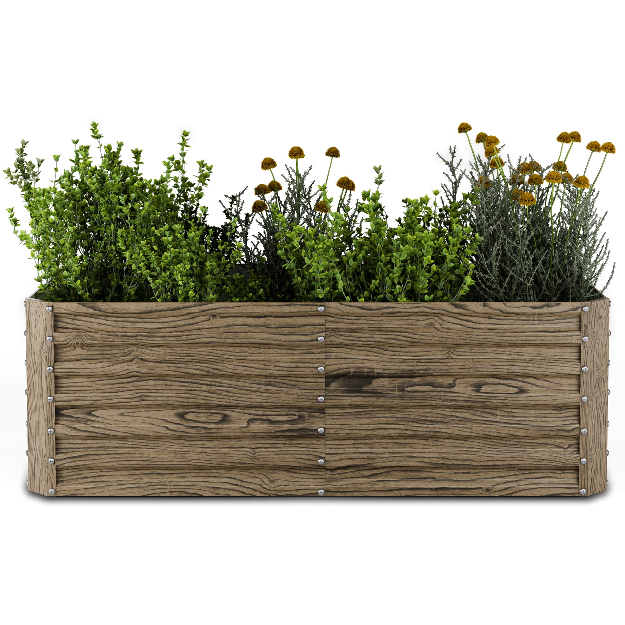 Blumfeldt High Grow Ravni podignuti krevet, 972 L| Ergonomski, Otporan na vremenske uvjete, Otvorena baza