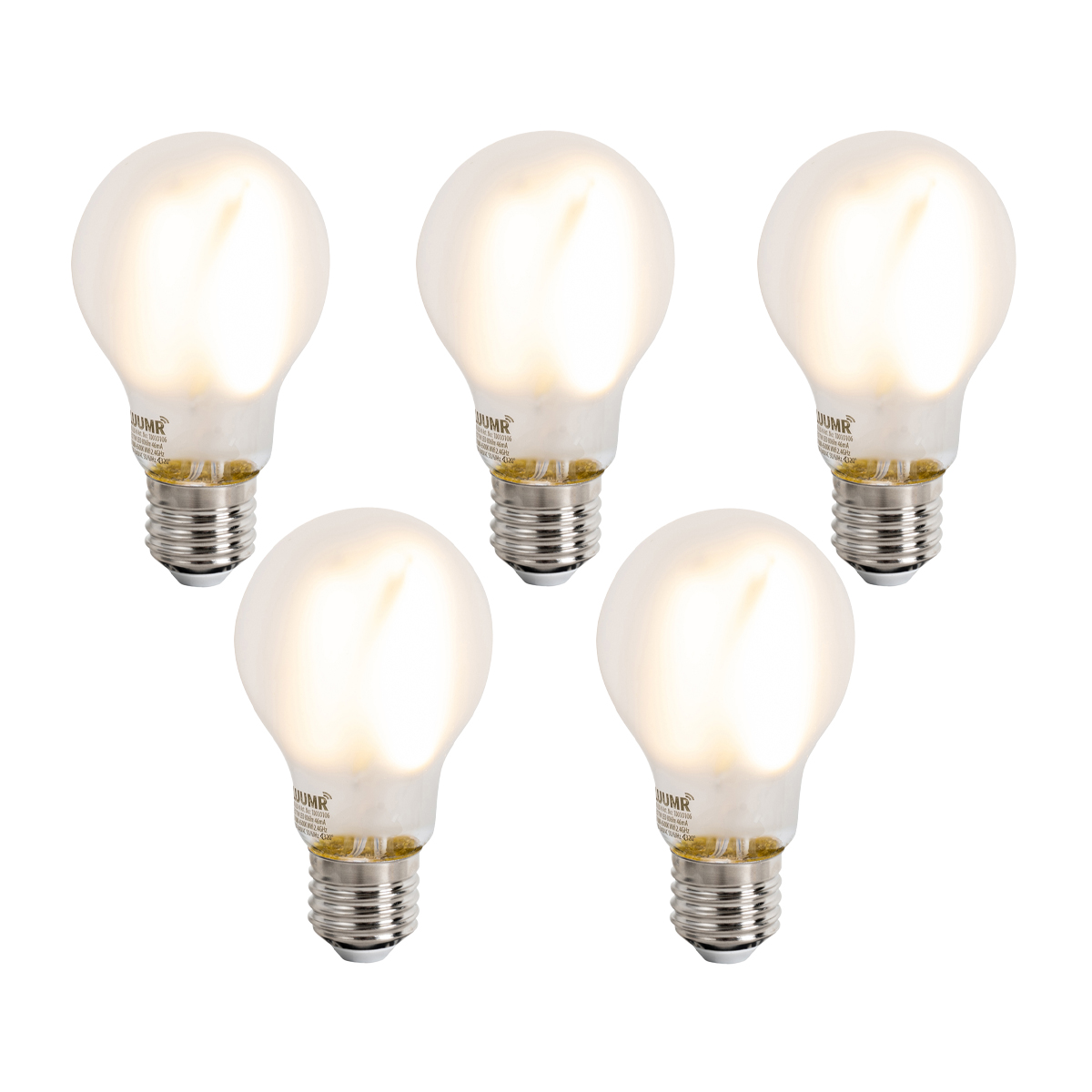 Set od 5 Smart E27 Prigušne LED žarulje A60 Mat 7W 806lm 2700-6500K