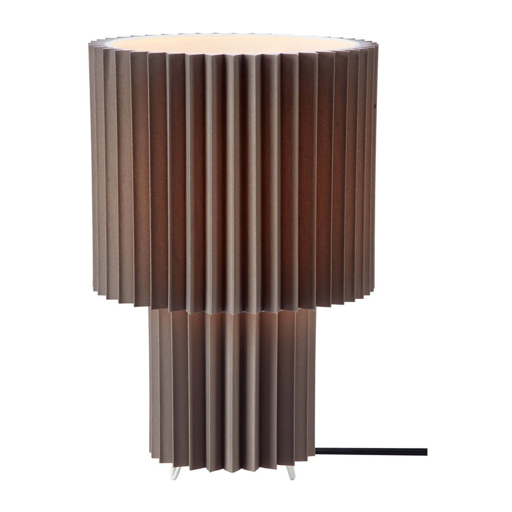 Siva stolna lampa s tekstilnim sjenilom (visina 32 cm) Catis – Markslöjd