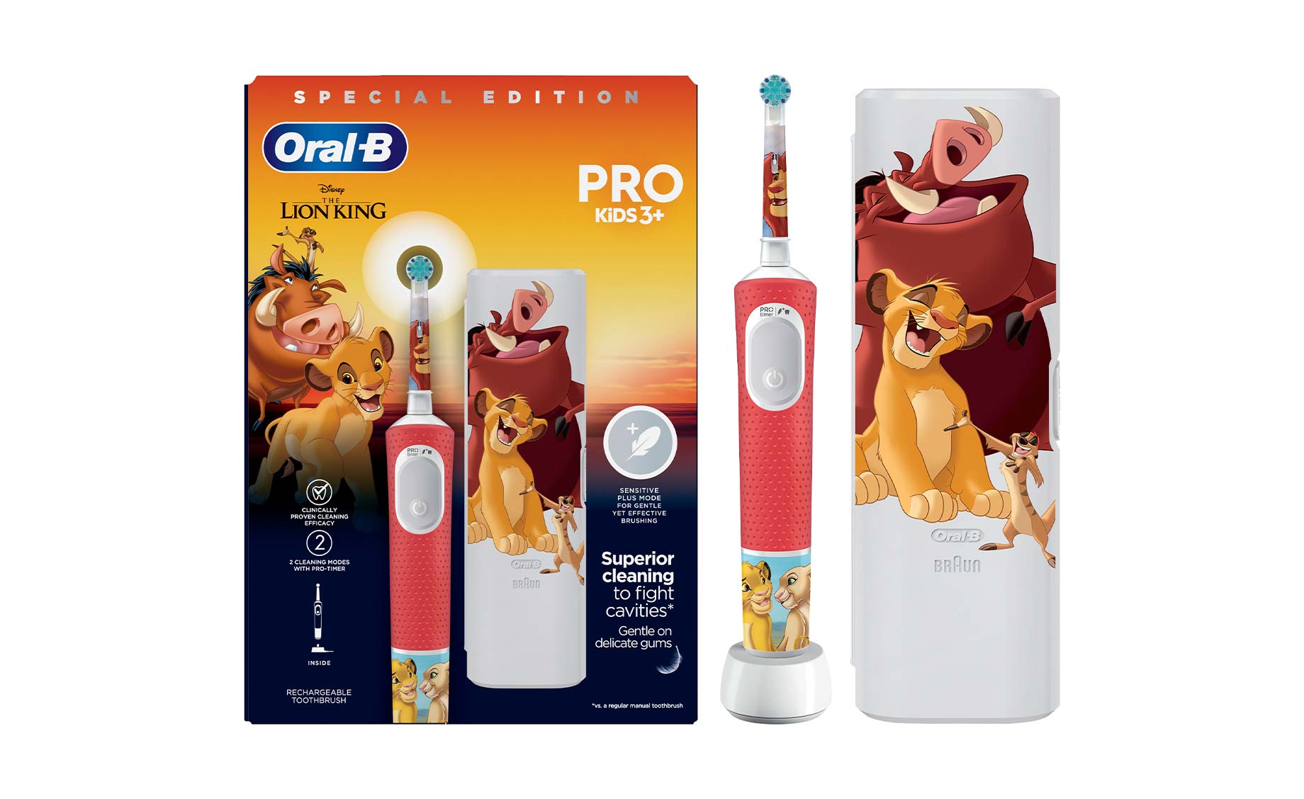 Oral-B PRO KIDS LION KING električna četkica + etui
