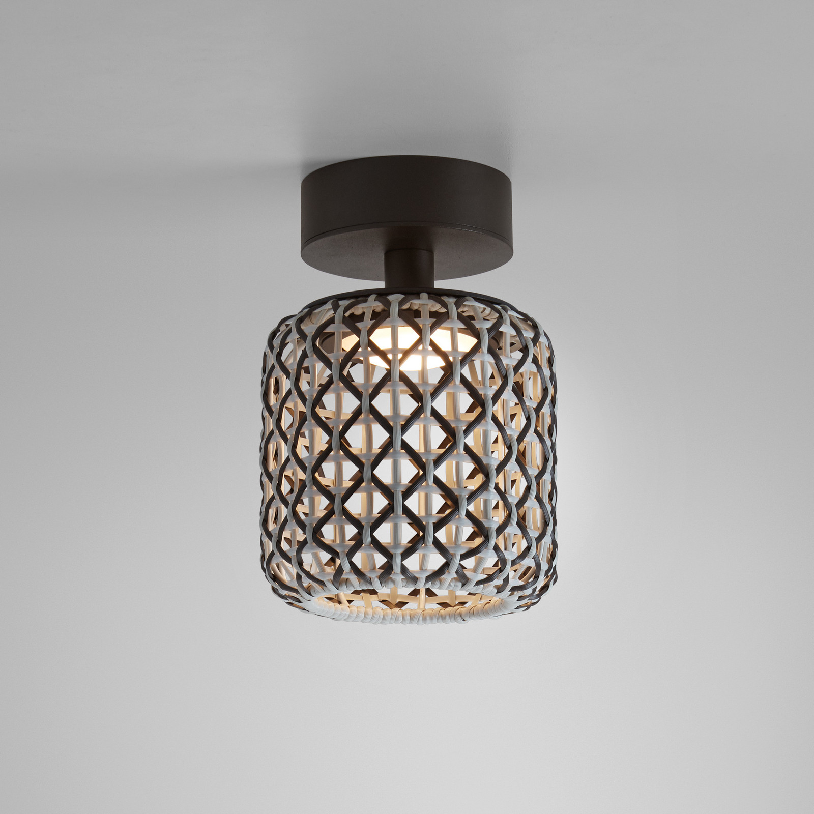 Bover Nans PF/16 LED vanjska stropna svjetiljka, smeđa