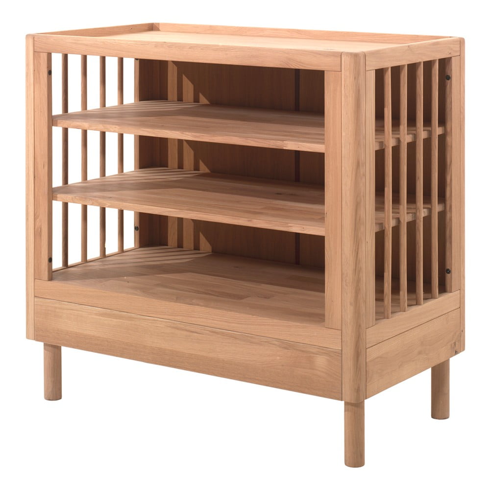 Dječja komoda od punog hrasta s promjenjivim stolom u prirodnoj boji 100x95x55 cm Forrest – Vipack