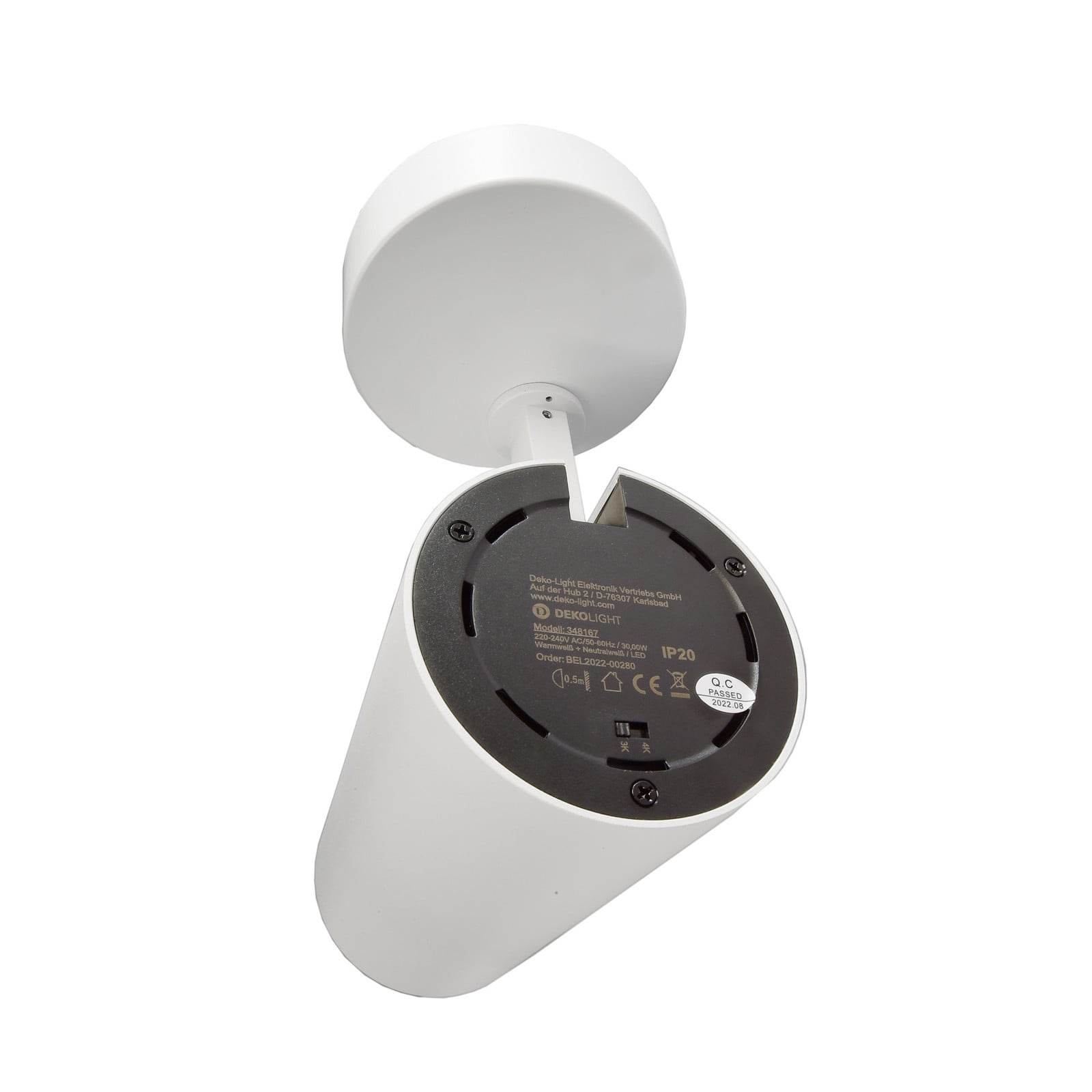 Lucea LED stropni reflektor, podesiv, 30 W bijeli