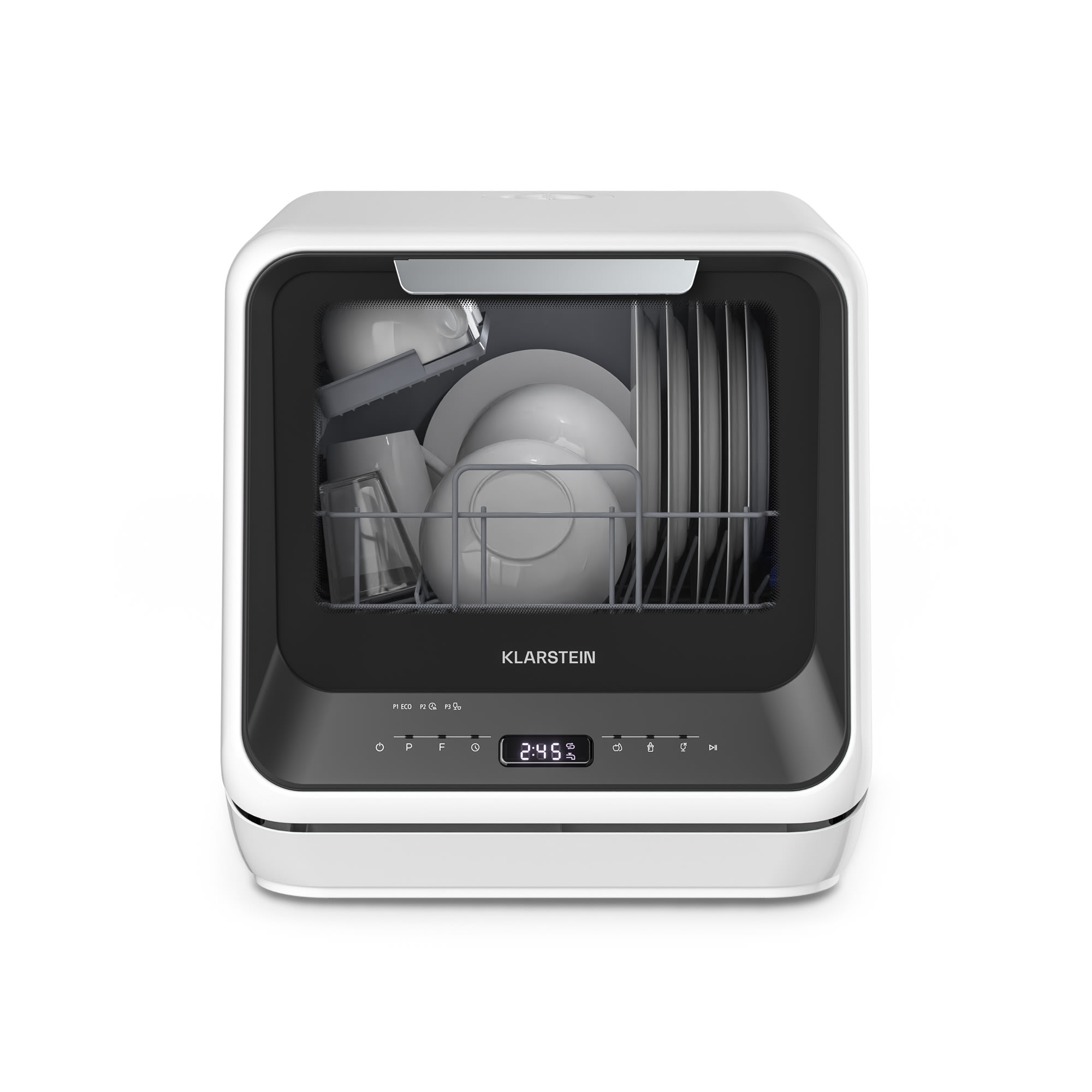 Klarstein Amazonia, Mini perilica posuđa, Kompaktna, 7 programa, Prijenosna