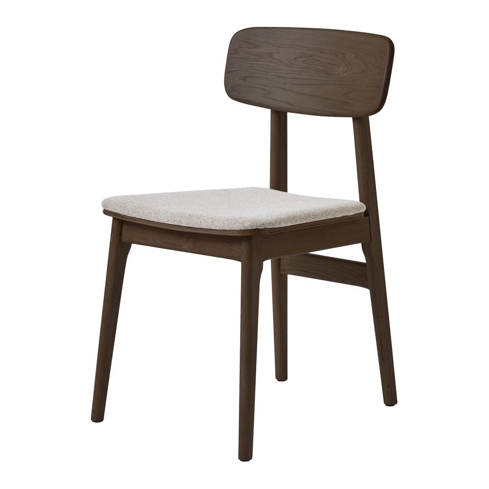 Smeđa podstavljena blagovaonska stolica Livo – Unique Furniture