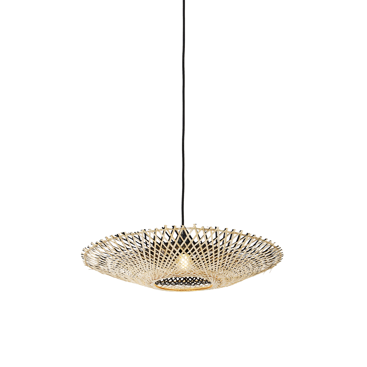 Orijentalna viseća svjetiljka od bambusa 50 cm - Rina