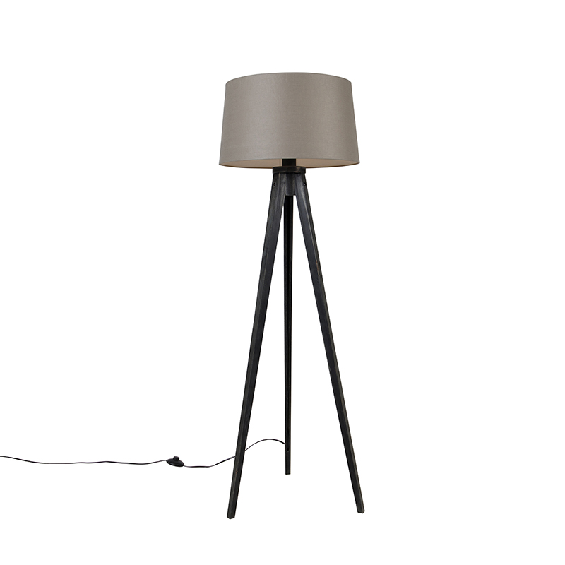 Stativ crni s platnenom sjenilom taupe 45 cm - Tripod Classic