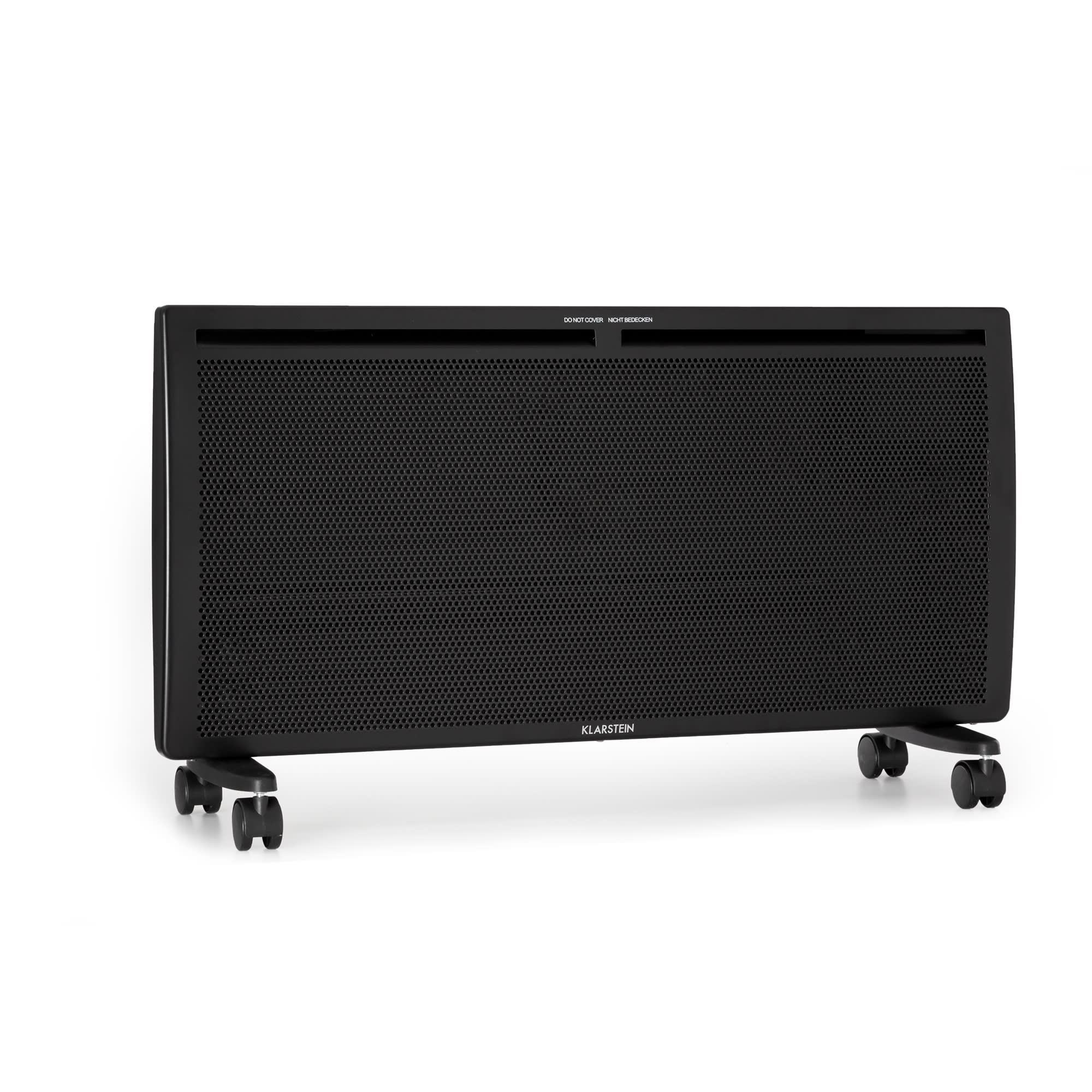 Klarstein Hot Spot Slimcurve Double Wave, 2u1 grijalica, 2000 W, tjedni tajmer, crna