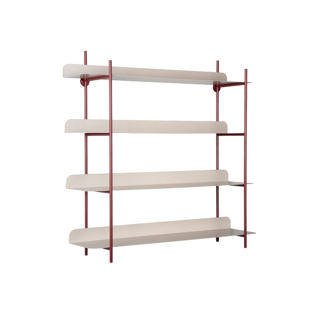 Bordo/siva metalna polica s više razina 60 cm Reina Cuatro – PT LIVING