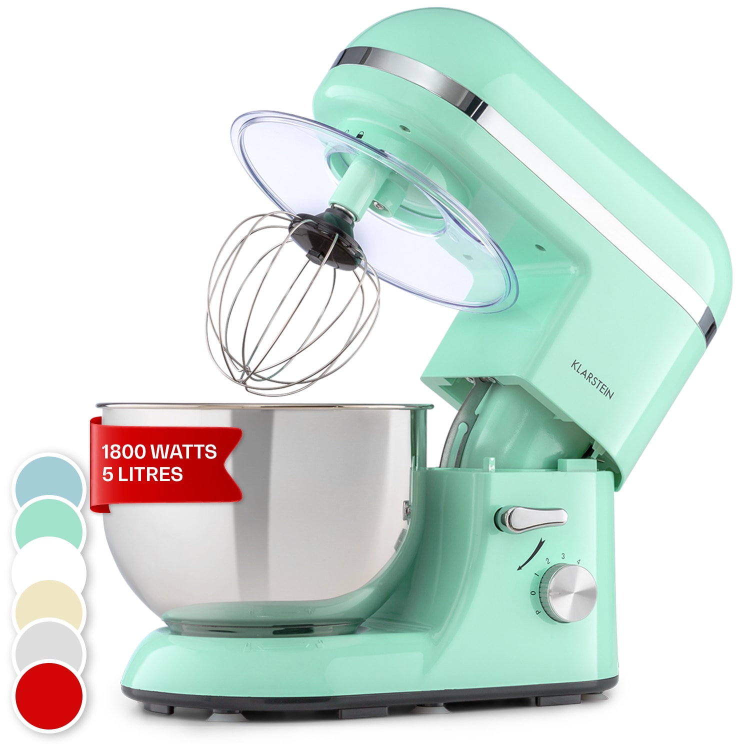 Klarstein Bella Elegance, kuhinjski robot, mikser, 2000 W, 1,7 KS, 6 stupnjeva, 5 litara