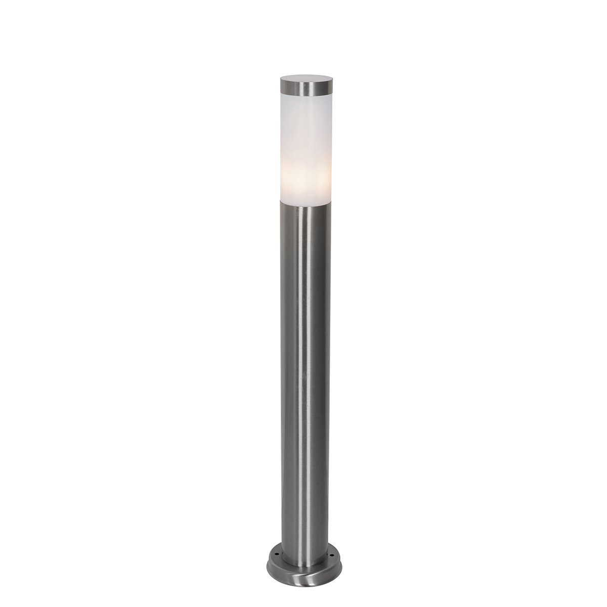 Moderna vanjska stupasta svjetiljka čelik s opalom 80 cm IP44 - Rox