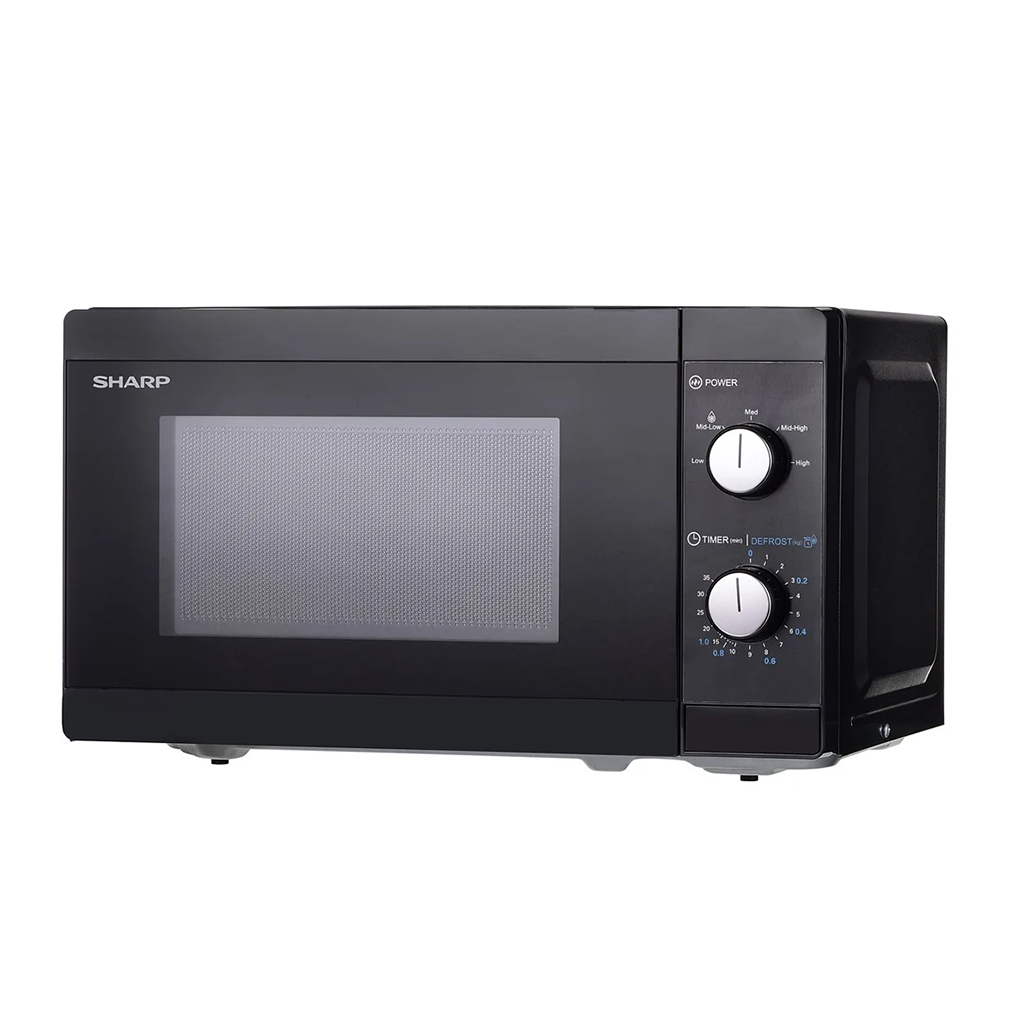 SHARP mikrovalna pećnica YC-MS01E-B 20 lit, analogna, crna