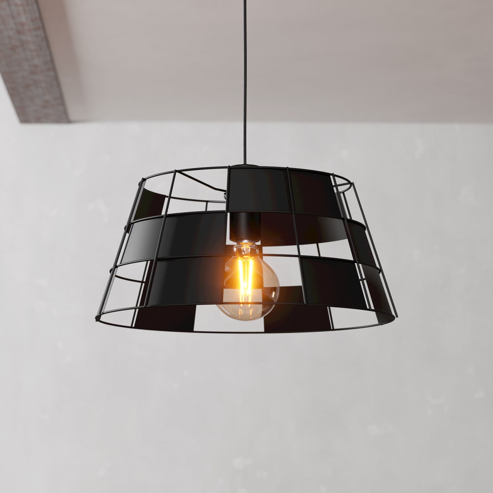 EGLO Pontefract viseća lampa od čelika, crna