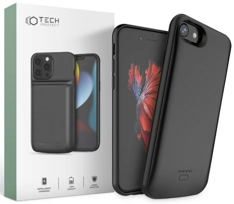 Maska TECH-PROTECT BATTERY PACK 3200MAH IPHONE 6/6S/7/8/SE 2020 BLACK