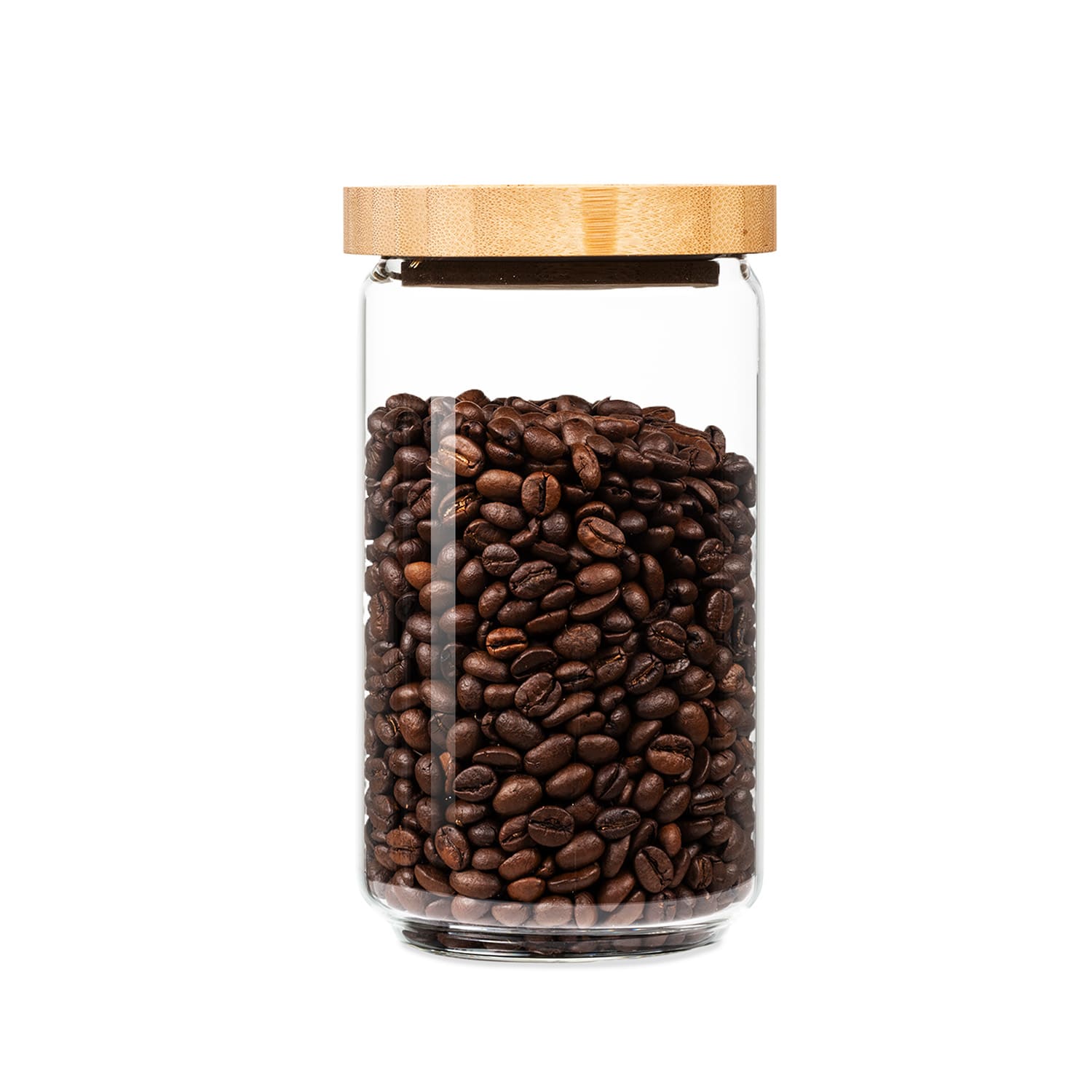 Klarstein Spremnik za pohranu, s čepom od bambusa, 750 ml, može se složiti, hermetički zatvoren