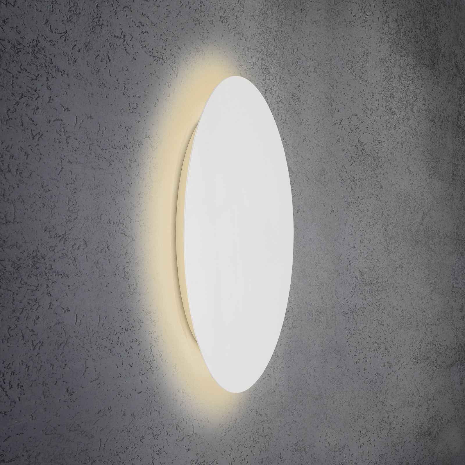 Escale Blade LED zidna svjetiljka, mat bijela, Ø 79 cm