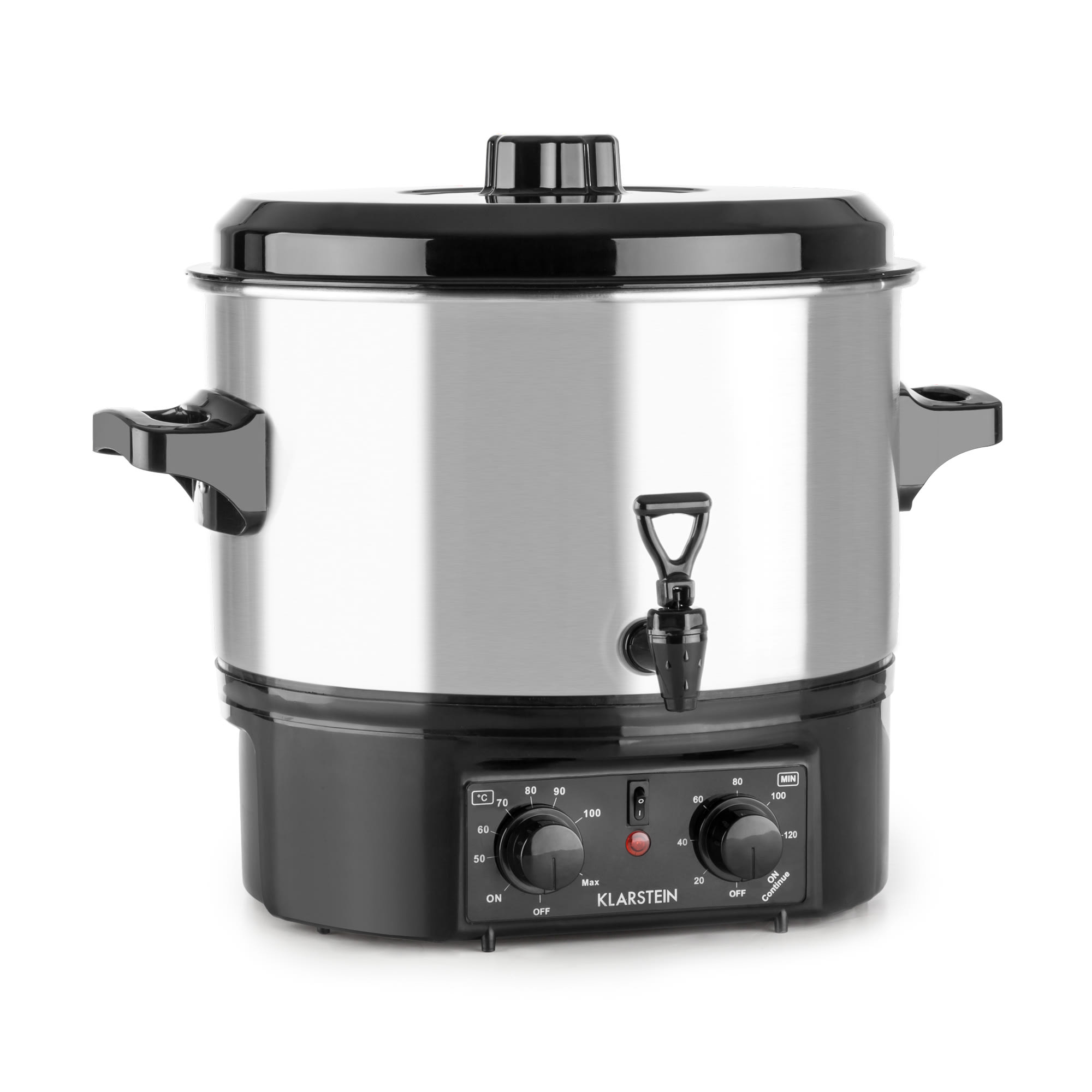 Klarstein BIGGIE SMALL, NEHRĐAJUĆI ČELIK, 16 L, 2000 W, AUTOMAT ZA ZAKUHAVANJE, LONAC ZA ZAKUHAVANJE