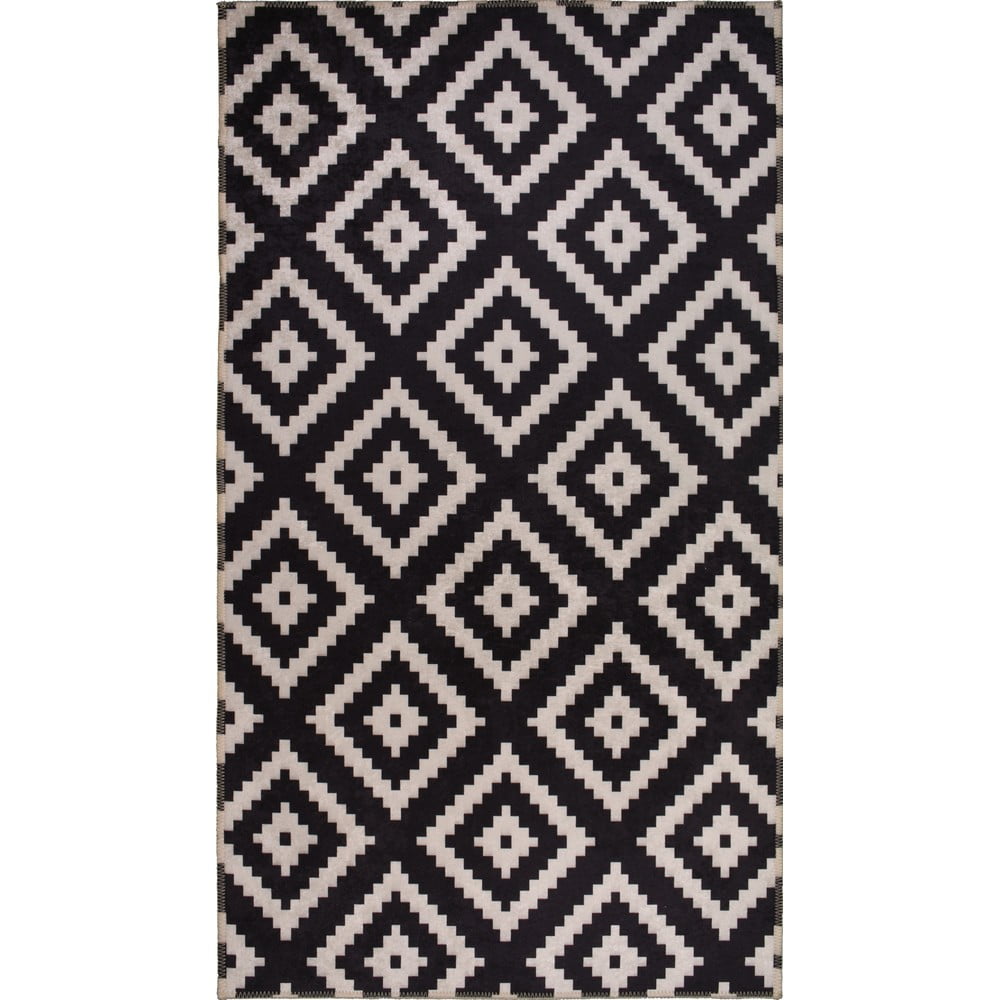 Crni perivi tepih 180x120 cm - Vitaus