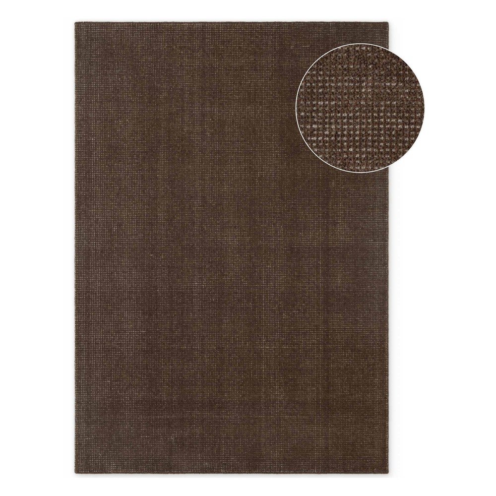 Smeđi ručno rađen vunen tepih 120x170 cm Greenwich – Ted Baker