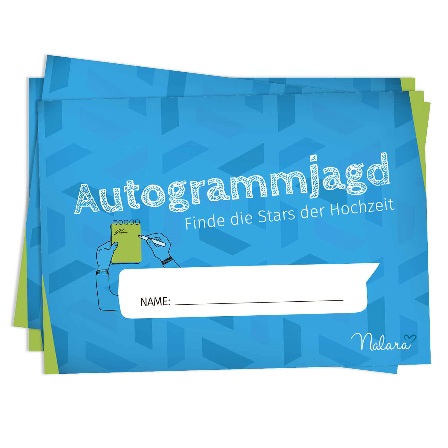 Spielehelden Lov na autogram 10 pitanja o svojstvima 50 kom. DIN A5 razigrani  print