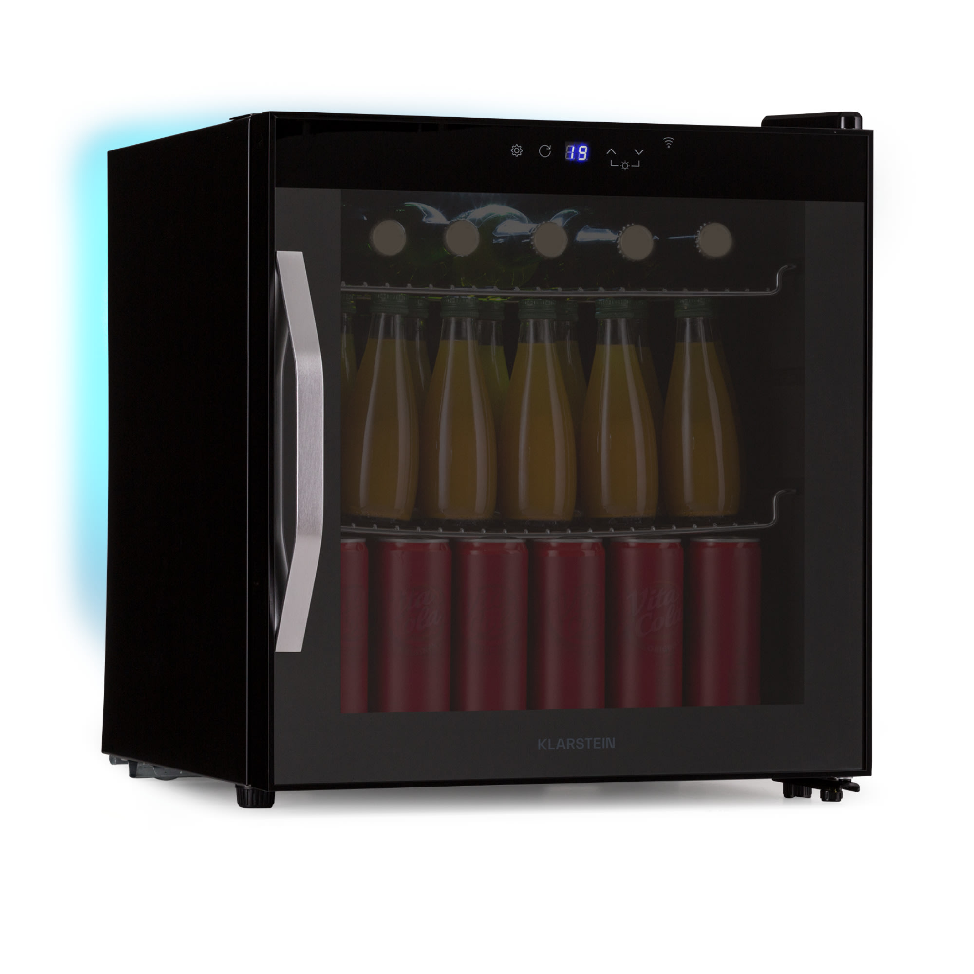 Klarstein Coachella 50 Onyx Hladnjak za vino 47 litara WiFi funkcija Pozadinsko osvjetljenje