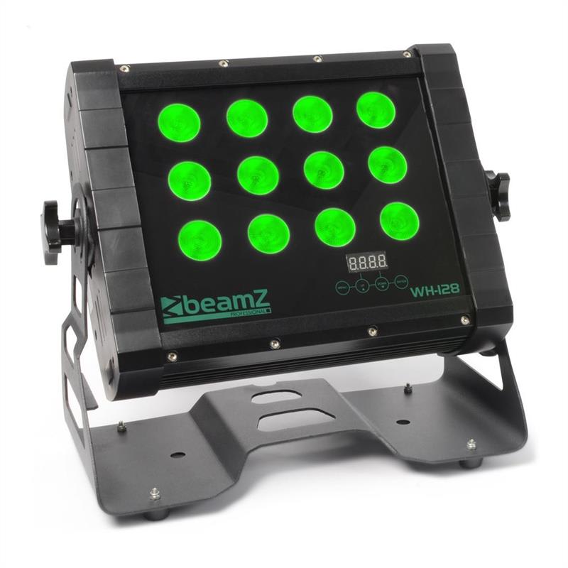 Beamz WH128 Wall Washer, 12 x 8W, crna, četverostruki LED, IP65, DMX