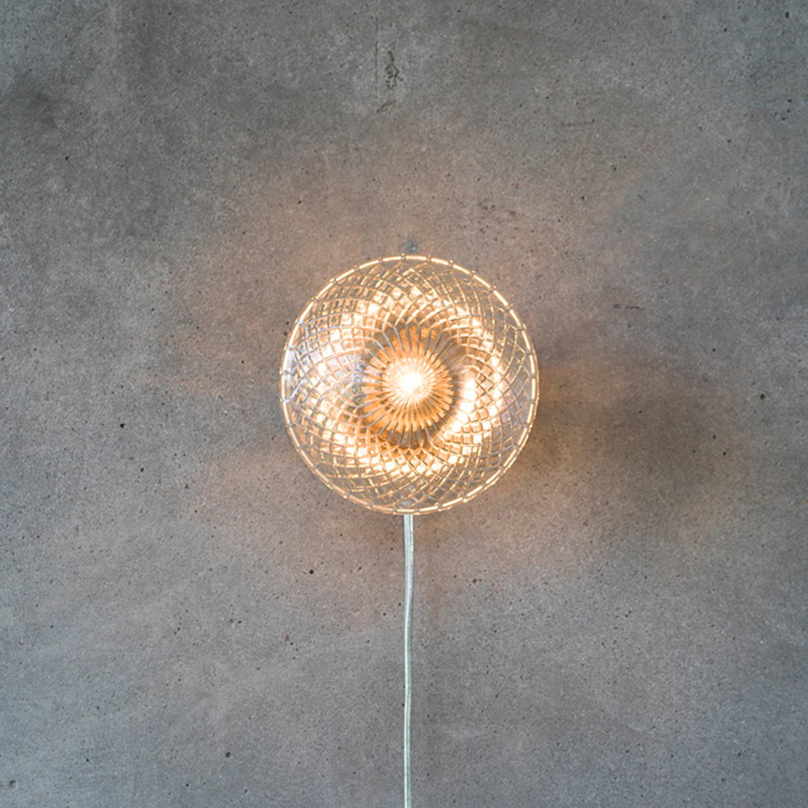 PR Home Juliette zidna svjetiljka Ø 16 cm prozirna/mjed