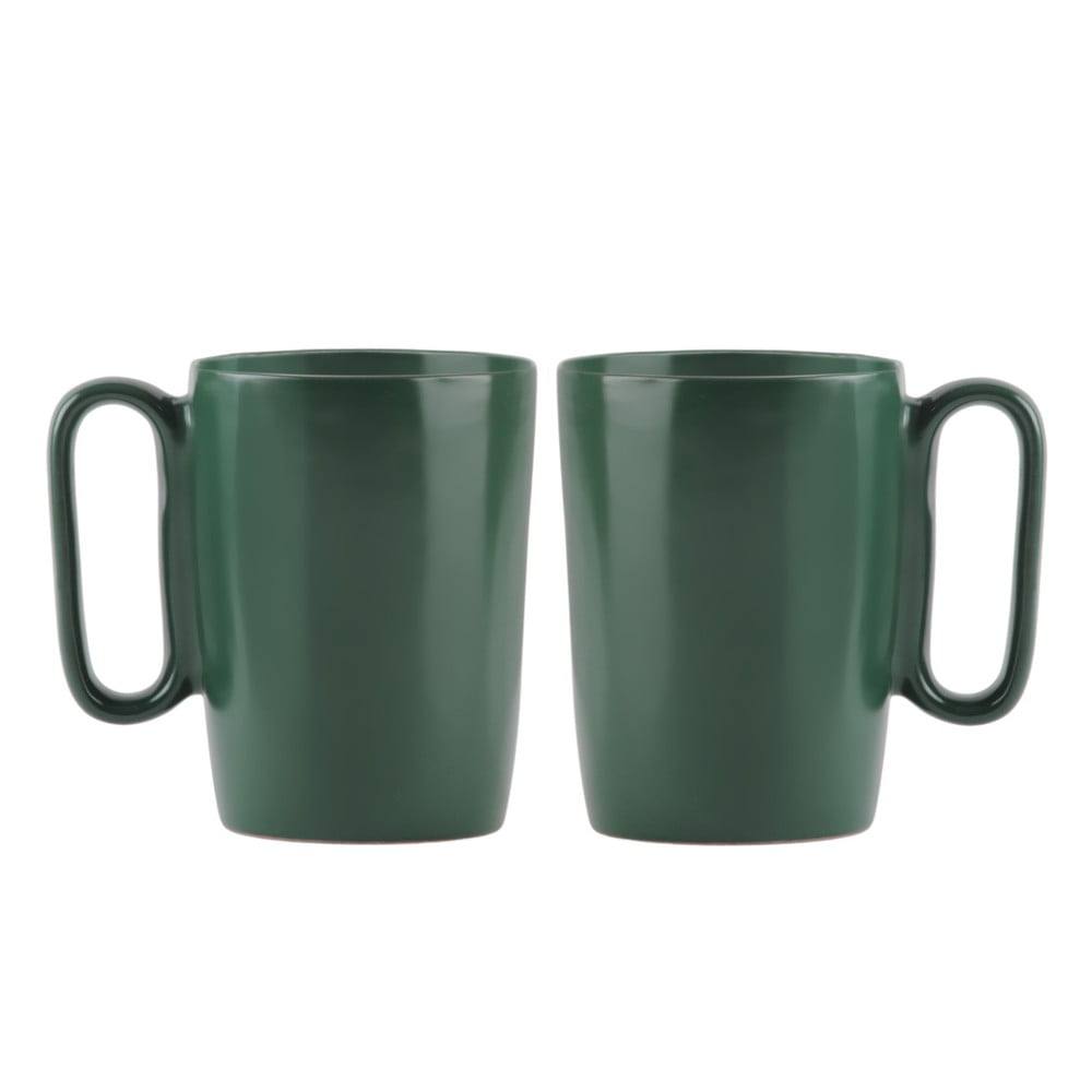 Tamno zelene šalice u setu 2 kom od kamenine 250 ml Fuori – Vialli Design