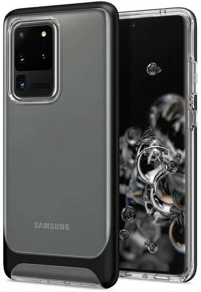 Maska Spigen Neo Hybrid Crystal, black -Galaxy S20 Ultra (ACS00720)