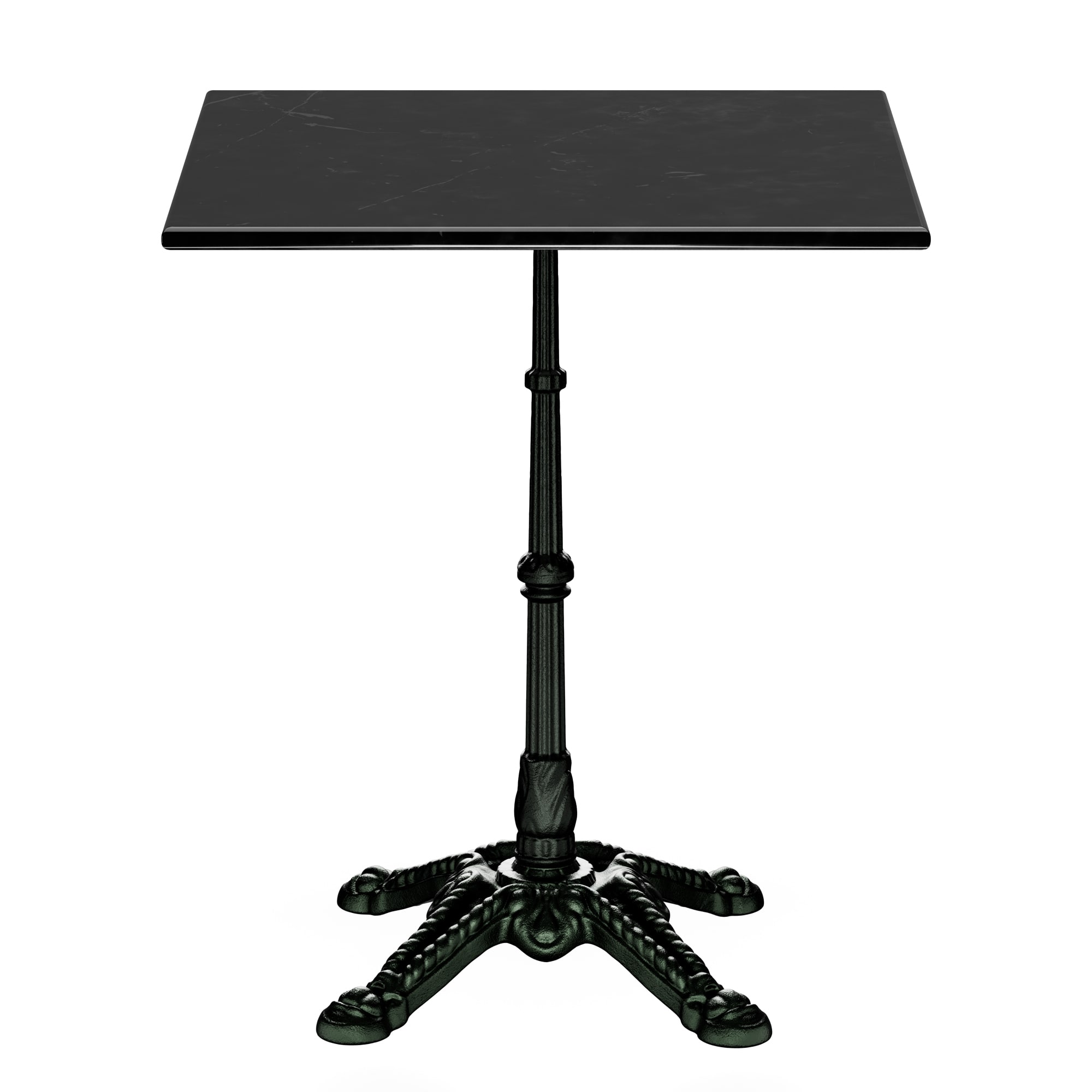 Blumfeldt Patras, bistro stol, mramorna ploča stola, 60 x 60 cm, baza od lijevanog željeza